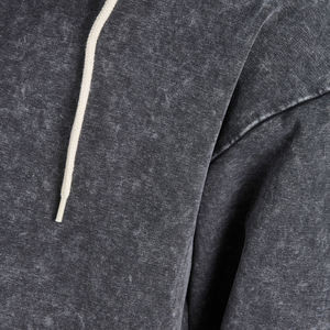 Sudadera con capucha personalizada con lavado ácido para hombres, venta al por mayor de ropa deportiva, sudaderas de gimnasio, diseño bordado, ropa deportiva teñida lisa - Product Image 5