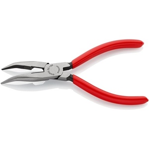 KNIPEX 160 mm Flat-<b>Nose</b> Pliers with 40 Angled Polished Blades Plastic Coated <b>Long</b> Flat/Round Blades - Product Image 4
