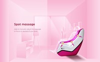Fauteuil de massage IRIS, massage complet du corps, inclinaison zéro gravité, chaleur, compression d'air, télécommande sans fil, design écologique