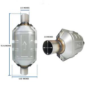 車の排気用の高品質Euro 3 euro4 euro5ユニバーサル排気システム触媒コンバーター - Product Image 4