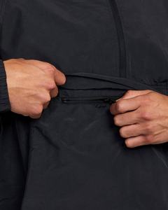 Chaqueta Cortavientos de Lona Personalizable al por Mayor para Hombre, Estilo Vintage, con Cuello Alto, Capucha y Media Cremallera, con Bolsillos - Product Image 6