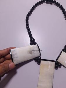 Fashion Jewelry Water Buffalo Horn <b>Pendant</b> Necklace Handmade by Javed Handicrafts With <b>Pearl</b> for Parties - Product Image 3