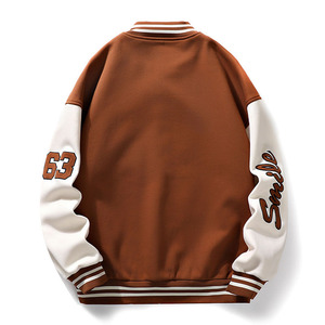 Chaquetas Universitarias de Lana de Cachemira para Hombre, Chaquetas Exteriores Universitarias con Mangas de Lana, Botones Resistentes al Viento y Proceso de Recubrimiento - Product Image 2