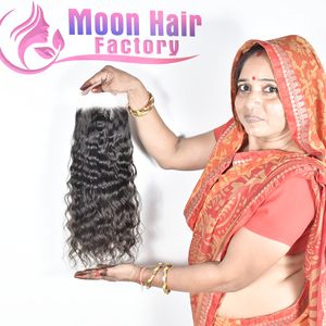 Fermeture en cheveux humains indiens d'aspect naturel, bouclée, lisse et soyeuse, de la meilleure qualité, directement de l'usine, par l'exportation sur commande en ligne - Product Image 4