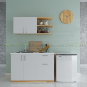 Armoire de cuisine murale compacte et moderne en bois à 2 portes avec portes en MDF, installation facile, 120x35x50cm - Product Image 4