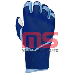 Gants de frappeur de baseball haut de gamme à manchette longue, ajustement personnalisé, prise souple, antidérapants, durables, respirants, pour droitiers, vente en gros - Product Image 6