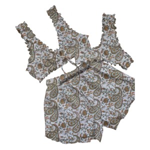 Ensemble de pyjama 3 pièces, soutien-gorge, culotte, short, vêtements de maison, coton, camisole et short, vêtements de nuit pour femmes, vêtements de détente - Product Image 5