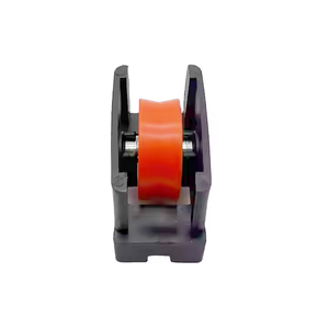 Moderna puleggia singola in Nylon V scanalatura in alluminio rullante per finestrino scorrevole per porte-mobili in ferro plastico in acciaio - Product Image 3