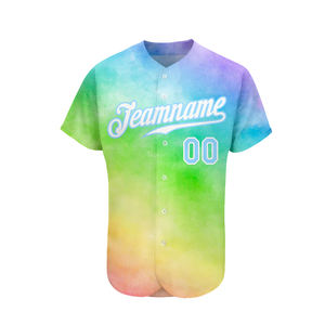 Uniformes de baseball unisexes pour adultes, design personnalisé, impression numérique, respirant, séchage rapide, jersey de baseball en polyester cousu, nom de l'équipe - Product Image 3