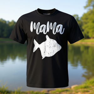 T-shirt vintage da mamma con stampa Mama Silver Dollar Fish - Product Image 3