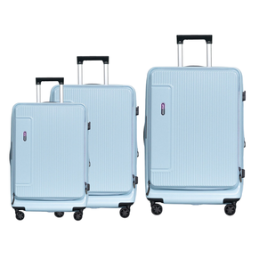 Travelking 8088 Maletas de carcasa dura Abs Pc Maleta frontal abierta Conjunto Suave y ligero Robusto Pp Mango Colgado Phat Mayorista - Product Image 1