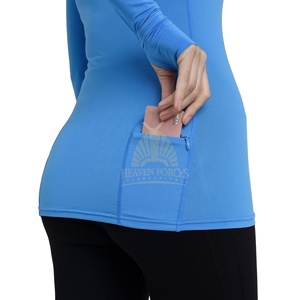 Top corto transpirable de manga larga resistente a los impactos para mujer, Top de gimnasio sin costuras para deportes, Yoga, entrenamiento informal, Top versátil para correr - Product Image 3