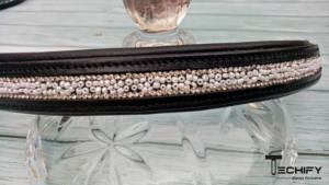 Tocado de caballo de cuero ajustable con ajuste de cuentas y patrones decorativos Ideal para eventos de equitación profesionales e informales - Product Image 4