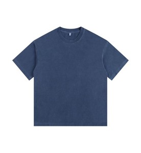 Nouveautés T-shirt unisexe Slim Fit oversize 260gsm lavé lourd-Chemises unisexes en coton polyester vierge pour la conception de logo - Product Image 3