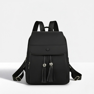 Urban Classic Girl's <b>Backpack</b> Water-Resistant PU and Polyester Lined <b>College</b> Style Crossbody Strap Zipper Closure - Product Image 1