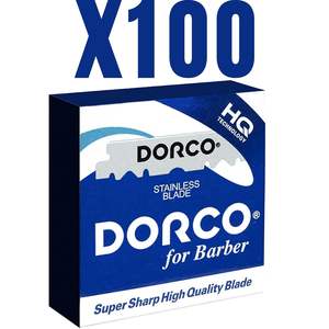 Cuchillas de Afeitar de un Solo Filo Dorco, Paquete de 1000, Acero Inoxidable, Recambios Profesionales para Afeitadoras Rectas, Venta al Por Mayor - Product Image 1