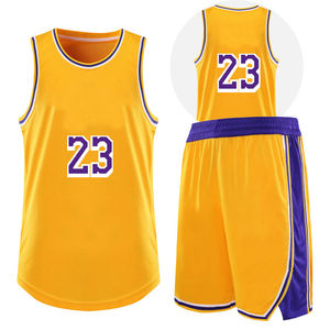 Maillots de basket-ball unisexes personnalisés de haute qualité, respirants, à séchage rapide, sans manches, ensembles uniformes d'équipe - Product Image 5