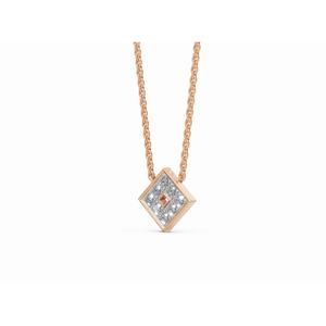 Pendentif en diamant de laboratoire Eleonore Prism exquis, taille ronde, 0,402 ct, or 9 KT, 14 KT, 18 KT, bijoux en gros, OEM, export - Product Image 2