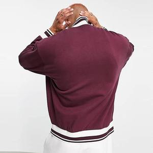 Veste d'hiver vintage pour homme en laine brodée avec logo personnalisé, col montant, respirante et coupe-vent, couleurs et tailles personnalisables - Product Image 4