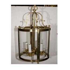Customized Size and Shape Hanging <b>Lantern</b> with Customized Logo in Brass <b>Gold</b> Color Handmade for Home & Wedding Decor - Product Image 2