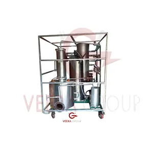 Veera D200sc Distillation Machine New Industrial Diesel Production from Waste Oil Made in India for Farms Reliable Gearbox