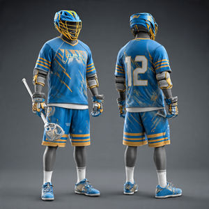 Uniformes de lacrosse personnalisés, ensemble complet, maillot de lacrosse à manches courtes, ensemble de shorts - Product Image 3