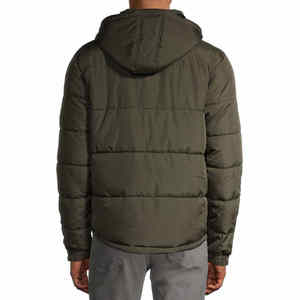 Men's Winter Warm <b>Puffer</b> <b>Jacket</b> Full Sleeve Regular Fit Different Sizes Solid Color Hooded_COLLAR New Design Bubble <b>Jackets</b> - Product Image 3