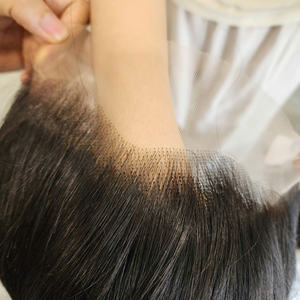 360 Transparent pour perruque femmes Super Double dessiné vietnamien Remy 100% vierge cheveux humains os droit pré plumé - Product Image 5