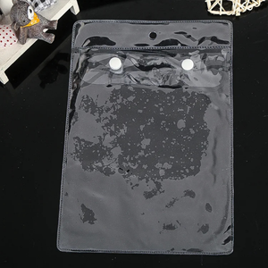 Custom <b>Plastic</b> Hanger PVC Packaging Bag with Snap Button Underwear Pouch with Optional <b>Pocket</b> - Product Image 3