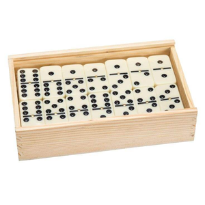 Juego de Dominó de Madera Grabado de 28 Piezas para Educación y Diversión, Juego de Dominó de Madera de 28 Piezas con Acabado Pulido Liso - Product Image 2