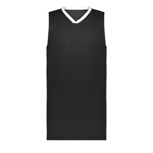 2025 maillots de basket-ball de Logo conçus sur mesure pour adultes couleur noire nouveau Style tricoté Polyester Service OEM - Product Image 2
