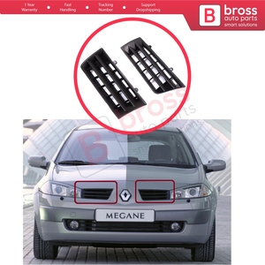 แผงช่องระบายอากาศกันชนหน้า BSP1205 ซ้ายขวา สำหรับ Megane MK2 2002-2006 รุ่นก่อนปรับโฉม 8200114156 - Product Image 5