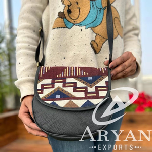 Nuevo bolso bandolera Jacquard de cuero genuino de gran venta, multiuso, nuevo diseño Vintage, bandolera, producto a granel de tarifa barata - Product Image 1