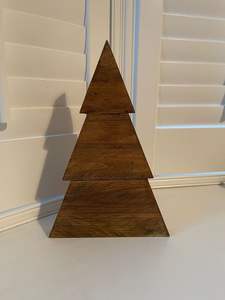 Premium Style Handcrafted Solid Wooden <b>Christmas</b> <b>Tree</b> Festive Decoration for Walls and Wooden Boxes - Product Image 3