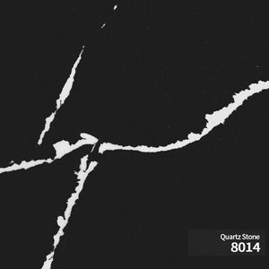 אבן קוורץ מלאכותית שחורה דגם ראנפין, עמידה למים, עמידה בפני שריטות וכתמים, מתאימה למסעדות, ברים ושירותים. - Product Image 2