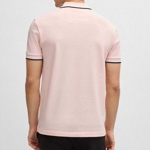 Camisas Casuales para Hombre con Diseño de Logotipo Frontal, Corte Regular, 100% Fibra de Bambú, Tejido Jersey Transpirable, Manga Corta, Color Sólido - Product Image 4