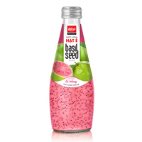 Gratis Monster 290Ml Glazen Fles Glutenvrije Dragonfruit Basilicum Zaadsappuree Verhoogt De Energie Met Fruit & Groente Voordelen