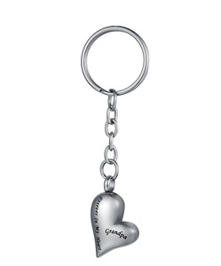 Abuelo amor corazón urna colgante Acero inoxidable cremación joyería llavero ceniza Memorial recuerdo llavero mujeres tamaño personalizado - Product Image 4