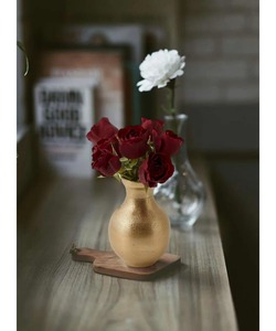 Juego de jarrones de mesa decorativos de oro antiguo para decoración del hogar jarrones de oro cepillado pequeños elegantes para tallos individuales - Product Image 4