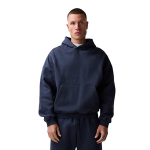 Conjunto Deportivo Holgado de Gran Tamaño para Hombre, Felpa de Algodón, 490 GSM, Grueso y Cálido, Estilo Urbano, para Gimnasio y Entrenamiento, Marca Privada OEM - Product Image 3