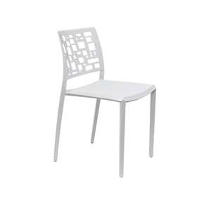Chaise en polypropylène blanche modèle CUBICARA 858 de conception moderne Ws pour la cuisine et la restauration - Product Image 3