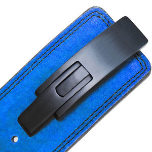 Hecho en fábrica, venta al por mayor, correa de palanca de cuero de gamuza de vaca, cinturón de palanca de levantamiento de pesas de 13MM de espesor, cinturón de gimnasio con logotipo personalizado - Product Image 6