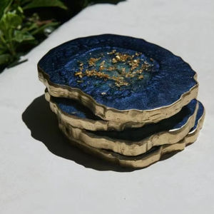 Porte-gobelet en résine fini à la main, style bohème, léger, écologique, design personnalisé pour une touche douce, aspect haut de gamme, vente en gros - Product Image 1