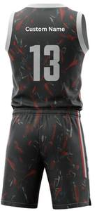 Ensemble de maillots de basket-ball en polyester respirant unisexe, avec design en sublimation personnalisée, vêtements de sport en gros, uniformes de baseball, softball - Product Image 3