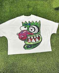 T-shirt graphique personnalisé pour homme, coupe ample et courte, 100% coton épais, impression DTG et sérigraphie - Product Image 5