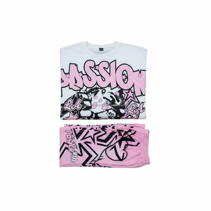 Conjunto Deportivo para Hombre, Camiseta y Pantalones Jogger, Algodón de Alta Calidad, Ecológico, Estampado Personalizado de Dibujos Animados, 220/240 GSM, Verano - Product Image 6