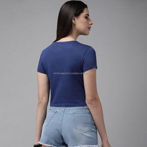 Nardon Apparel Custom Slim Fit Camiseta básica Cuello redondo Camiseta Verano Elástico Tight Fit Plain - Product Image 2