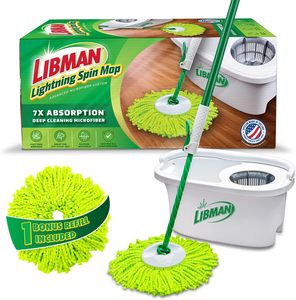 Système de serpillière rotative Libman Lightning avec seau et essoreuse, 1 tête de rechange - Product Image 4
