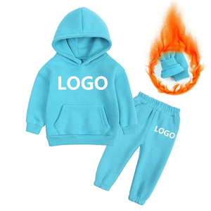 Sudadera con capucha de lana unisex personalizada para niños sudaderas con capucha lisas de primera calidad para niños sudaderas con capucha para niñas al por mayor conjuntos de joggers de diseñador - Product Image 4