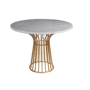 Venta caliente de Metal de aluminio con diseño de vidrio Mesa de centro Venta caliente Nuevo estilo Restaurante Muebles Decoración Mesa de centro - Product Image 3